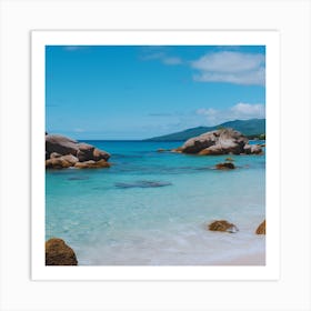 Beach - Beach Stock Videos & Royalty-Free Footage 4 Art Print