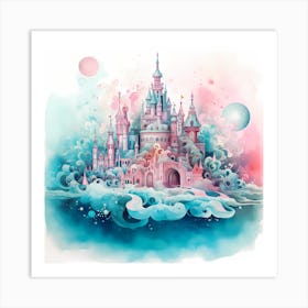 Aqua Dreams of December Art Print