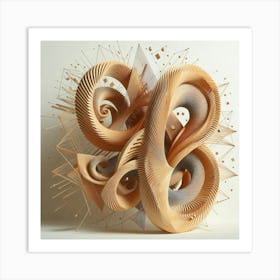 Ornate wood carving 28 Art Print