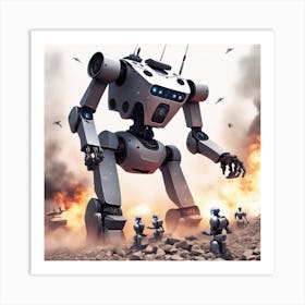 Robot Wars 1 Art Print