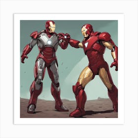 Iron Man And Avengers Art Print