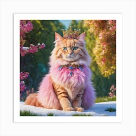 Queen of Cats Art Print