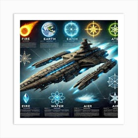 Celestial Class Battleship Art Print