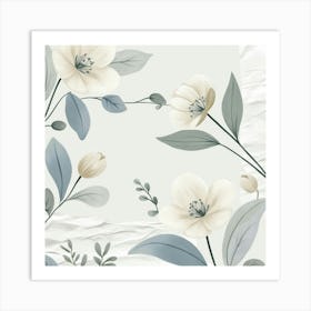 Leonardo Phoenix A Serene Illustration Of Japandiinspired Flor 1 (1) Art Print