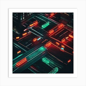 Abstract Cityscape Art Print