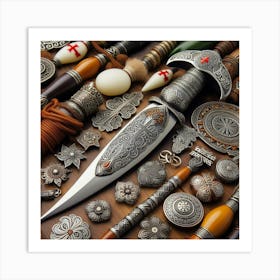 Georgian Swords 1 Art Print