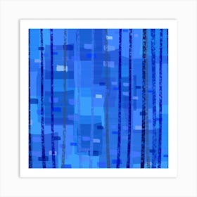 Blue abstract Art Print