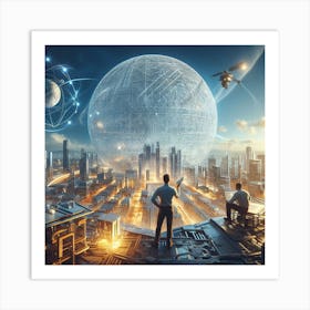 Futuristic Cityscape 52 Art Print