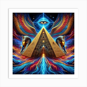 Mystic Temples and Pharaohs: The Enchantment of Egypt Art Print