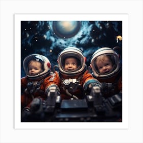 Astronaut Child 3 Art Print