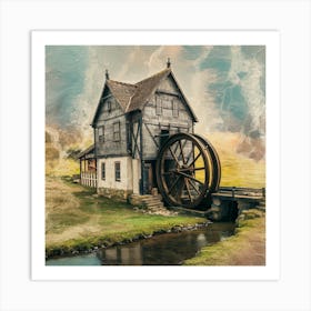 Water Wheel 4 Art Print