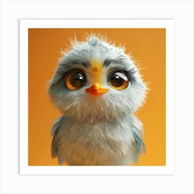 Bird With Big Eyes Art Print