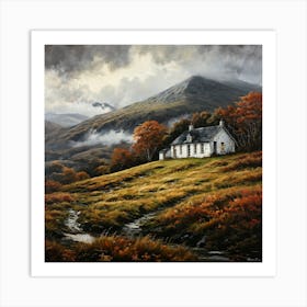 Scottish Cottage Art Print