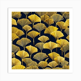 Ginkgo Leaves 3 Art Print