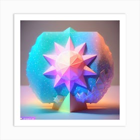 Whimsical Pastel Star Art Print