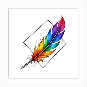 Feather Quill Art Print