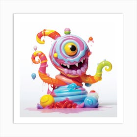 Candy Monster Art Print