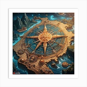 Compass 1 Art Print