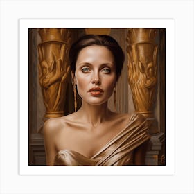 Angelina Jolie Art Print