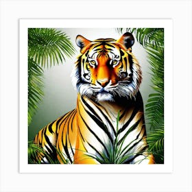 Tiger In The Jungle 1 Art Print