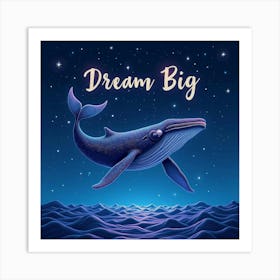 Dream big Art Print