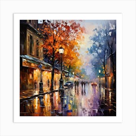 Paris At Night Art Print