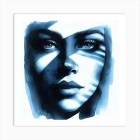 Woman'S Face 6 Art Print