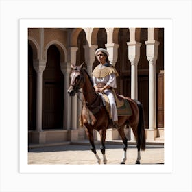 Man Riding A Horse Art Print