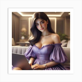 Sexy Asian Woman 2 Art Print