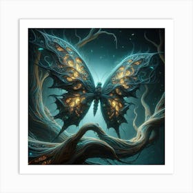 Dark Fantasy Butterfly Art Print