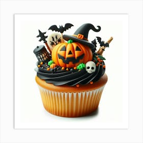 Halloween Cupcake 1 Art Print