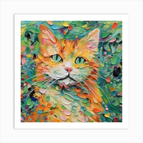 Orange Tabby Cat Art Print