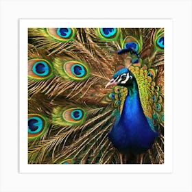 Peacock flumes Art Print