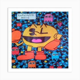 Pac-Man & Ghosts  Art Print