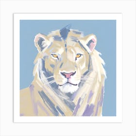 White Lion 01 Art Print