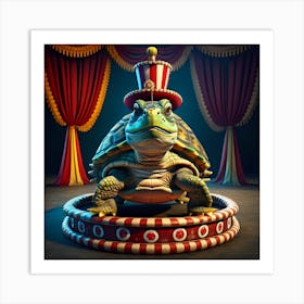 Circus Turtle Art Print