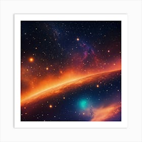 Space Background Art Print