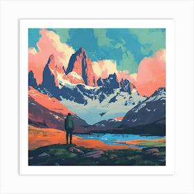 Chilean Mountains Art Print