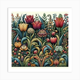 Tulip Garden 18 Art Print