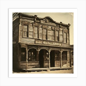 Old West Saloon 1 Art Print