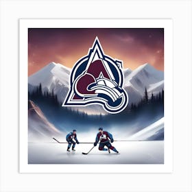 Colorado Avalanche Mountains Art Print