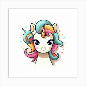 Unicorn Head 1 Art Print