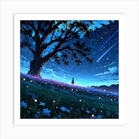 Leonardo Anime Xl Imagine Prompt Viral Anime Nature Wallpaper 0 Art Print