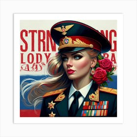 Striking Lady Lady Art Print