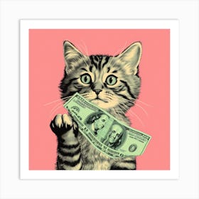 Money Cat 5 Art Print