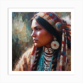 Native American Woman 1 Art Print