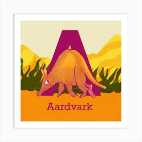 Aardvark Art Print