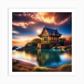 House On The Beach 3 Art Print