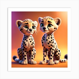 Cheetahs Art Print