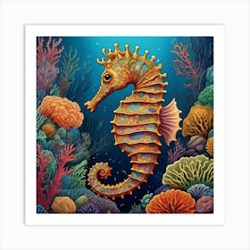 Seahorse 5 Art Print